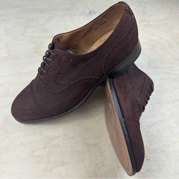Alan Mcafee Brown Leather Dress Shoes